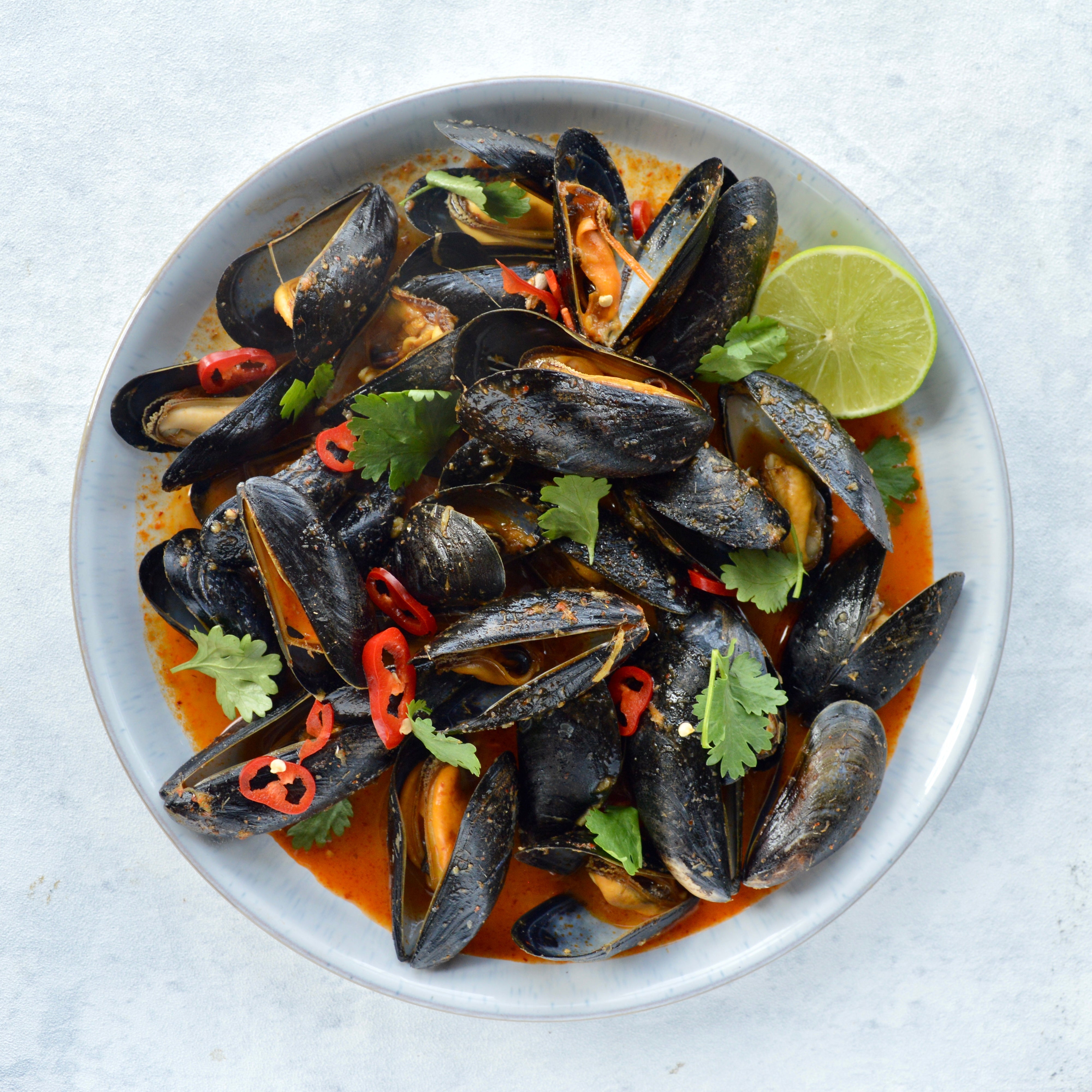 Thai Red Curry Mussels